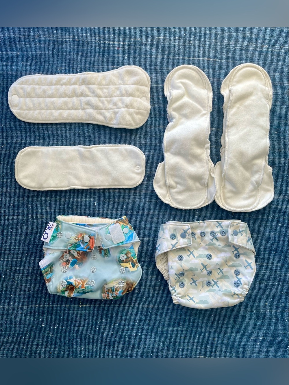 GroVia Cloth Diaper Set - includes O.N.E. by GroVia, Snap Shell and x 4 inserts